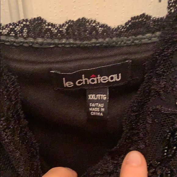 Black lace and beaded cocktail dress! - Picture 3 of 6